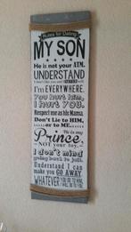 Son/zoon tekstbord, Ophalen, Zo goed als nieuw