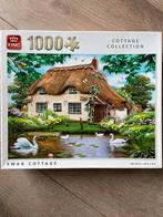 King legpuzzel 1000 stukjes swan cottage, Ophalen of Verzenden, 500 t/m 1500 stukjes, Zo goed als nieuw, Legpuzzel
