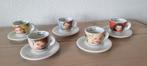 D'Ancap espressokopjes serie Donne in fiori, Nieuw, Ophalen of Verzenden, Porselein