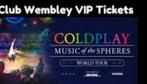 Last Minute VIP Hospitality Arrangementen Coldplay Wembley, Tickets en Kaartjes, Drie personen of meer, Meerdaags