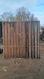Hardhouten Schutting 8,5 meter met Poort, Tuin en Terras, Schuttingen, Ophalen, 6 meter of meer, Hout, 1 tot 2 meter