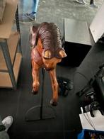 Houten decoratiepaard op standaard, Antiek en Kunst, Ophalen