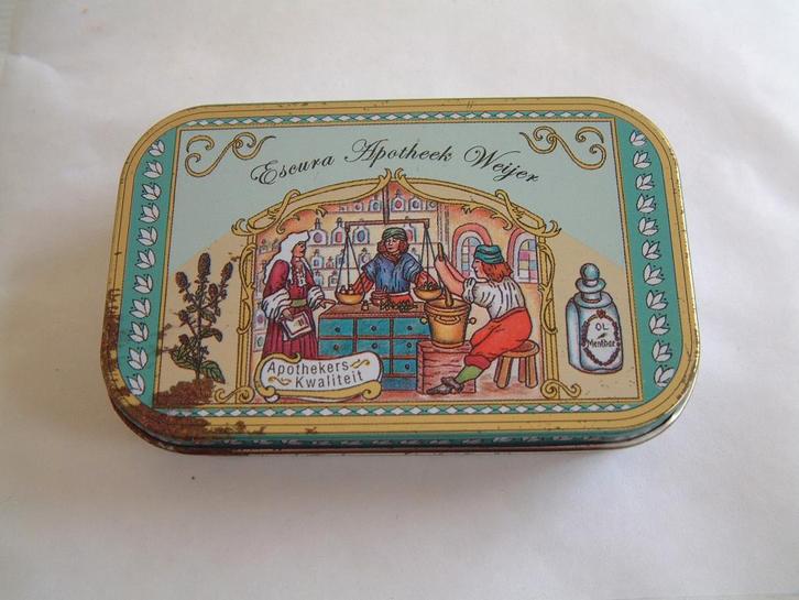 blikje Escura Apotheek Weijer, Verzamelen, Blikken, Gebruikt, Overige, Ophalen of Verzenden