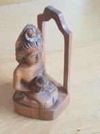 Apart houtsnijwerk indonesie bali vrouw achter raam, Antiek en Kunst, Ophalen
