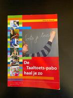 Boek Pabo: De Taaltoets-pabo haal je zo, Ophalen of Verzenden, Alpha, Zo goed als nieuw, HBO