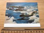 Dornier DO24 & Japanse Jagers Ned Indië Kaart Luchtvaart MLD, Ophalen of Verzenden, Zo goed als nieuw, Kaart, Foto of Prent
