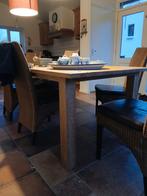 Loom stoelen 6 stuks, Ophalen of Verzenden, Gebruikt, Rechthoekig, 50 tot 100 cm