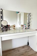 IKEA Make-up tafel, spiegel met wandlampen + Ladekast, Zo goed als nieuw, Minder dan 100 cm, Hout, 50 tot 100 cm