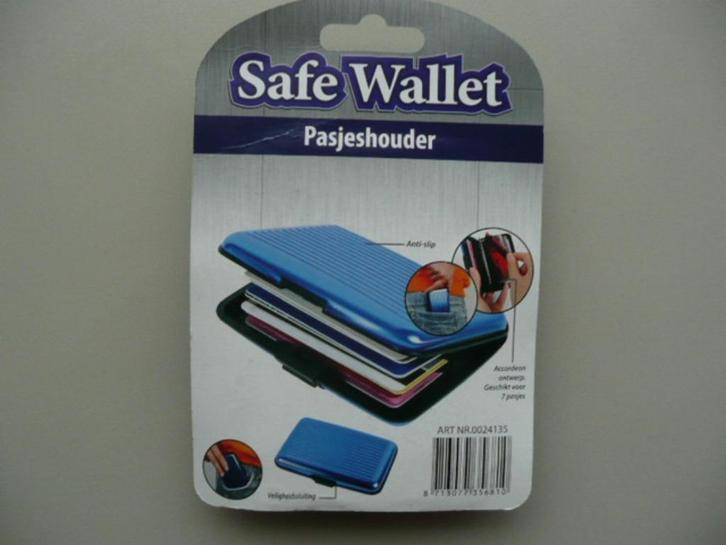 Safe Wallet Pasjeshouder splinternieuw in verpakking, Sieraden, Tassen en Uiterlijk, Portemonnees, Nieuw, Zwart, Ophalen of Verzenden