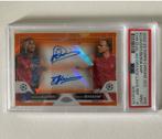 Topps chrome UCC Bergkamp/Kluivert duo autograph PSA 9, Ophalen of Verzenden, Zo goed als nieuw, Plaatje