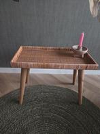 Rotan bijzettafel Intratuin - 60x30cm, Overige materialen, 55 tot 75 cm, Rechthoekig, Ophalen