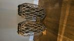 2 mooie rieten windlichten, Huis en Inrichting, Ophalen, Zo goed als nieuw