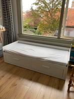 Ikea BRIMNES Bed, Huis en Inrichting, Slaapkamer | Bedden, 80 cm, Eenpersoons, Wit, Zo goed als nieuw