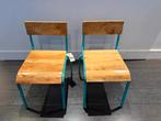 Originele Kids Depot kinderstoelen set turquoise, Ophalen, Zo goed als nieuw, Stoel(en)