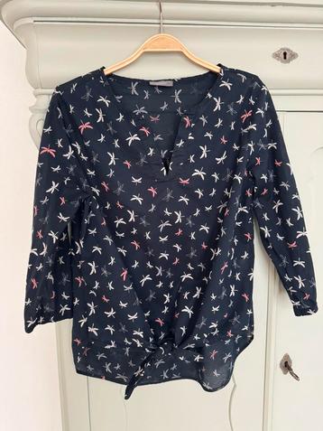 Donker blauwe dames blouse Yessica 3/4 mouw maat 38 beschikbaar voor biedingen