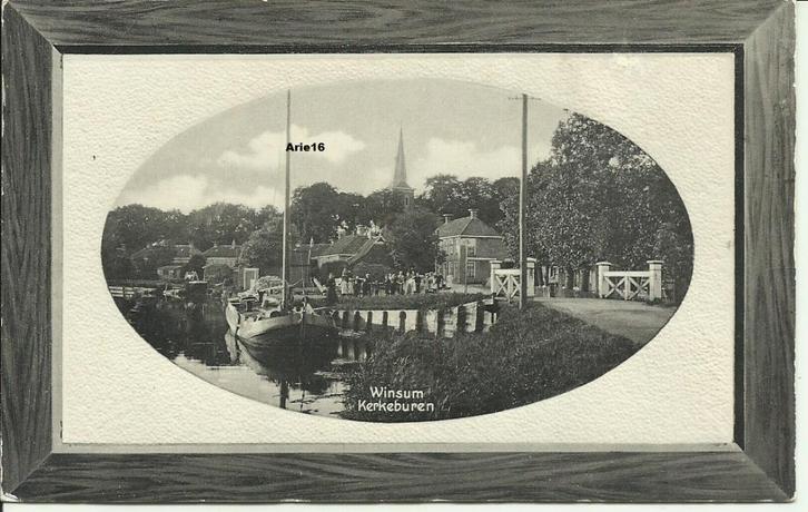 Winsum, Verzamelen, Ansichtkaarten | Nederland, Gelopen, Friesland, Voor 1920, Verzenden