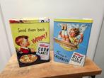 2 LEUKE "KELLOGG'S CORN FLAKES" TROMMELS, Huis en Inrichting, Ophalen of Verzenden, Gebruikt