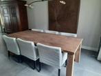 Eettafel, Huis en Inrichting, Tafels | Eettafels, Gebruikt, Rechthoekig, Eikenhout, Ophalen