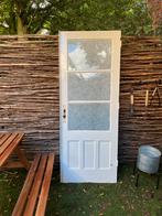 Oude houten achterdeur. Vintage., Doe-het-zelf en Verbouw, Deuren en Horren, Ophalen, Gebruikt, 80 tot 100 cm, 200 tot 215 cm