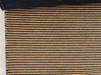 Verotex Cassano camel met zwart patroon; 4,6 mtr meubelstof, Bruin, 120 cm of meer, Ophalen of Verzenden, Polyester