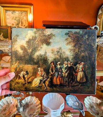 Rococo Schilderij Nicolas Lancret  beschikbaar voor biedingen