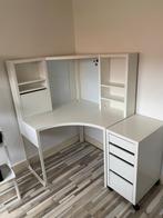 IKEA Hoekbureau Wit + Ladekast, Stoel & Verlichting, Huis en Inrichting, Bureaus, Ophalen, Gebruikt, Bureau