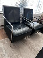 2 leren stoelen, Ophalen, Gebruikt, 75 tot 100 cm, Leer