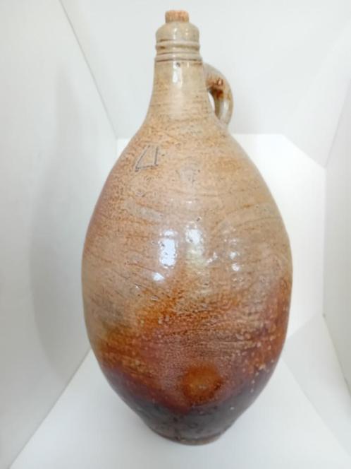 Steengoed voorraadkruik voor olie, wijn, bier, azijn o.d., Antiek en Kunst, Curiosa en Brocante, Ophalen of Verzenden