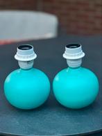 Prachtige retro turquoise Lampenvoetjes schemerlamp  - nieuw, Overige materialen, Nieuw, Ophalen of Verzenden, Minder dan 50 cm
