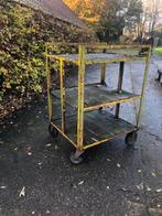Grote stalen transport/etage/materiaal wagen, Ophalen, Gebruikt, Transportkar