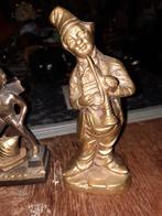 Bronzen Muzikant Beeldje Vintage, Ophalen of Verzenden, Brons