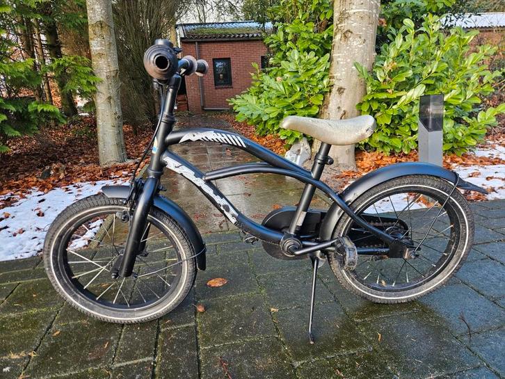 Volare Black Cruiser jongensfiets 16 inch(bezorgen mogelijk), Fietsen en Brommers, Fietsen | Jongens, Zo goed als nieuw, 16 inch