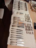 Gero 90 verzilverd bestek 63 delig, Ophalen, Gebruikt, Zilver, Bestekset
