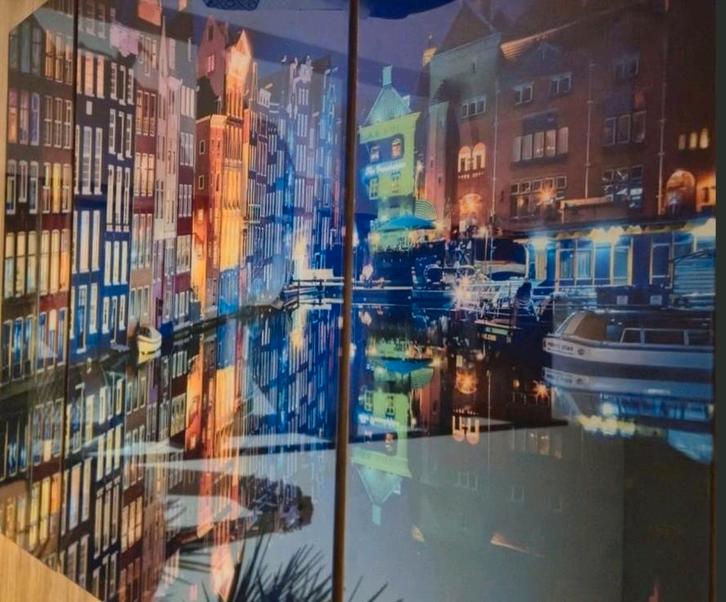 Schilderij / Glas / Kunst van Juan Pablo de Miguel, Antiek en Kunst, Kunst | Schilderijen | Modern, Ophalen of Verzenden