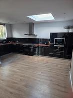 Gebruikte complete zwarte keuken incl. Boretti gasfornuis, Ophalen, Gebruikt, Zwart, Hoekkeuken