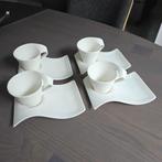 Villeroy & Boch New Wave Cappuccino Kop & Schotels 4 stuks, Ophalen of Verzenden, Zo goed als nieuw, Overige stijlen, Kop(pen) en/of Schotel(s)