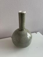 Bloemen Vaas Porselein Wit-Groen, Aardewerk of Porselein, Ophalen of Verzenden, Zo goed als nieuw, Minder dan 50 cm