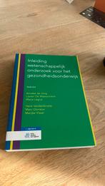 Inleiding wetenschappelijk onderzoek voor het gezondheidsond, Sociale wetenschap, Ophalen of Verzenden, Zo goed als nieuw, Marc Glorieux; Anneke de Jong; Lieven De Maesschalck; Marijke...