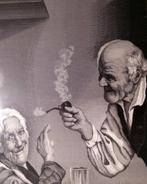 Antieke geweven Franse zijde foto naar Ital. Adolfa Dumini., Antiek en Kunst, Ophalen of Verzenden