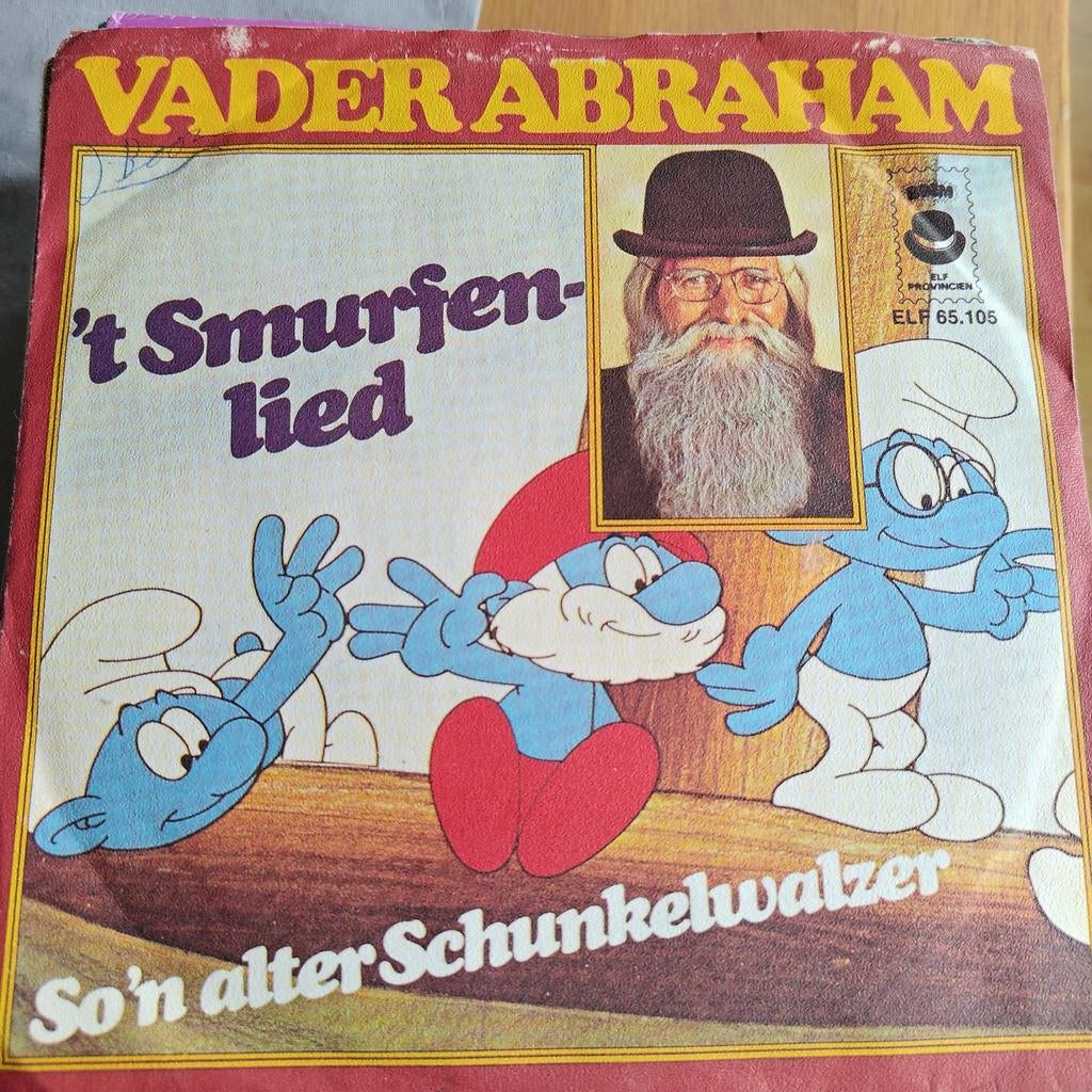 Vader Abraham - 't Smurfenlied Vinyl Single, Cd's en Dvd's, Vinyl Singles, Ophalen of Verzenden, Gebruikt, 7 inch