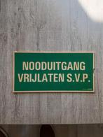 Nood uitgang bordje, Ophalen of Verzenden