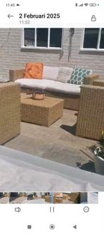 Loungeset met kussens, Tuin en Terras, Tuinmeubel-accessoires, Ophalen of Verzenden, Gebruikt