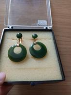 oorbellen jade groen, Overige materialen, Hangers, Nieuw, Ophalen of Verzenden