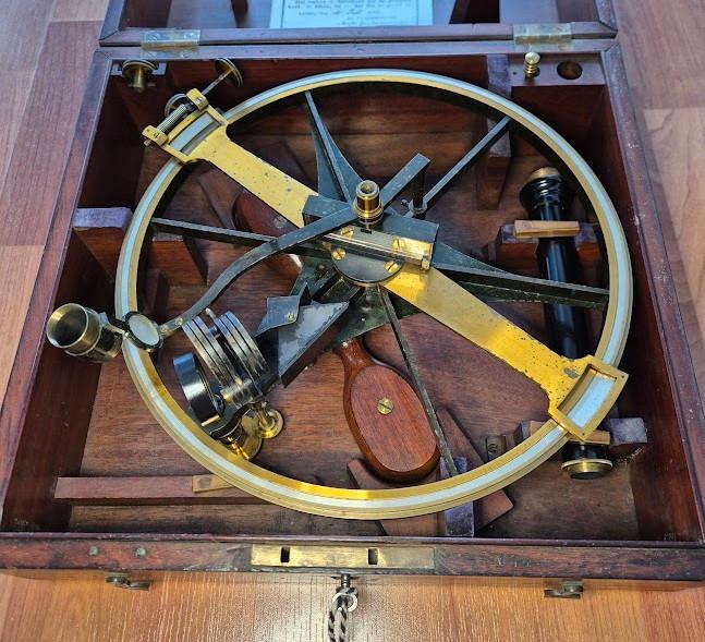 Pistor & Martins circle sextant Koninklijke Marine ca. 1860, Antiek en Kunst, Antiek | Gereedschap en Instrumenten, Ophalen of Verzenden