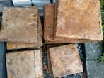 Vintage Gele Terracotta Tegels - 44 stuks, Doe-het-zelf en Verbouw, Tegels, Ophalen, Gebruikt, Keramiek, Minder dan 5 m²