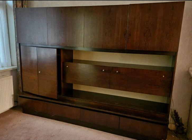 Prachtige Palissander Rosewood Kast - Vintage Design, Huis en Inrichting, Kasten | Buffetkasten, Gebruikt, 150 tot 200 cm, 200 cm of meer