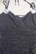 Zwarte top met glitters bij de bandjes MEXX, maat XL NIEUW, Mexx, Zwart, Maat 46/48 (XL) of groter, Nieuw