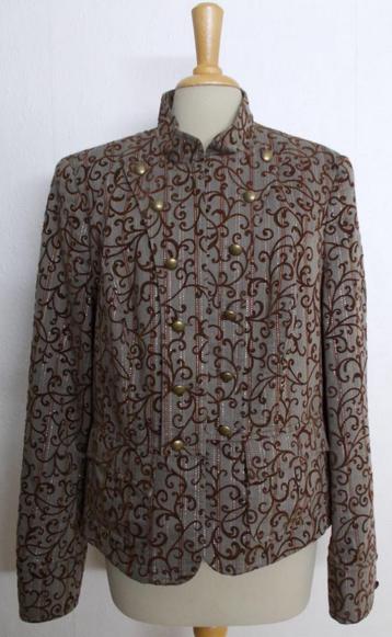 Mooi chique/klassiek bruin print jasje van APART! 44 beschikbaar voor biedingen