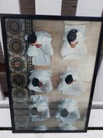 Mooie foto in zwarte lijst travel reizen zwart wit beige, Ophalen of Verzenden