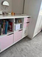 IKEA Kallax Kast met Roze Lades, Ophalen, Kunststof, 100 tot 150 cm, Zo goed als nieuw